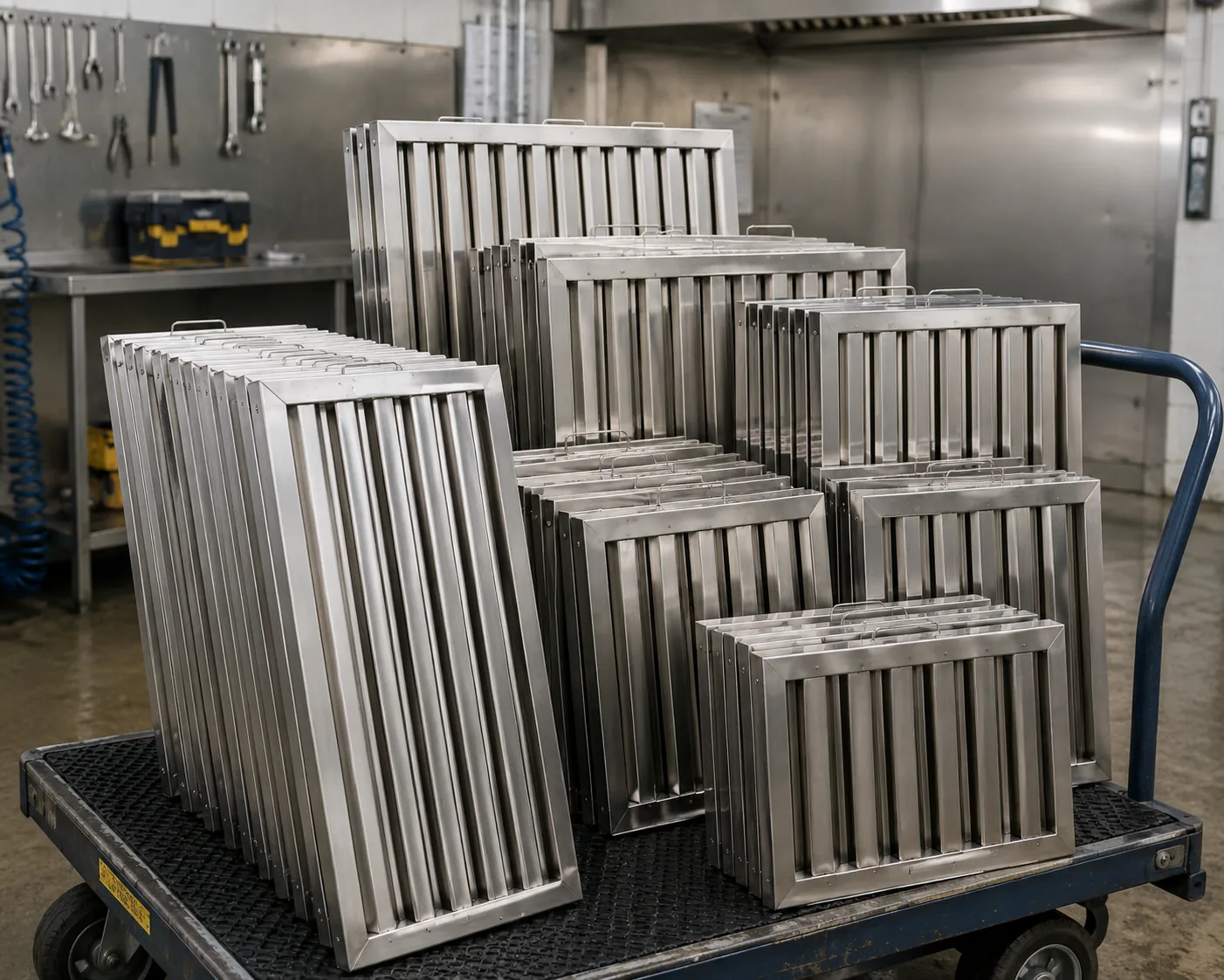 Clean compatible filters prepared for exchange
